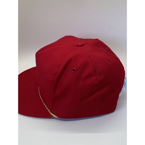 Anheuser Busch Beer Red Vintage Adjustable Adult Baseball Cap Hat Snap-back USA - Picture 9 of 13